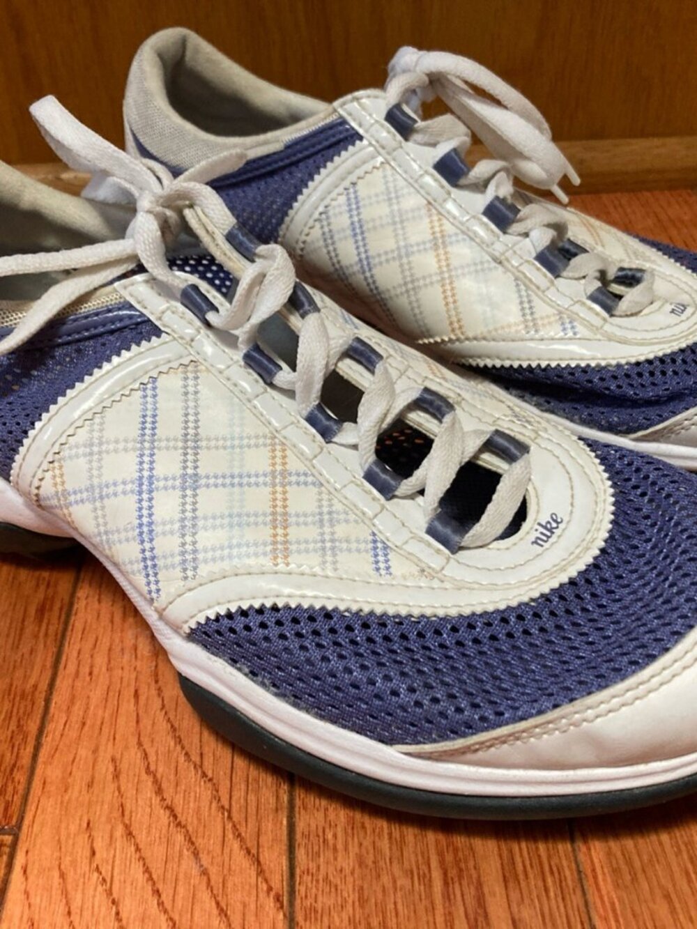 🏌️NikeGolf Plaid Spikeless Golf Shoe Womens 7 Summer Lite II Lightweight Mesh👟